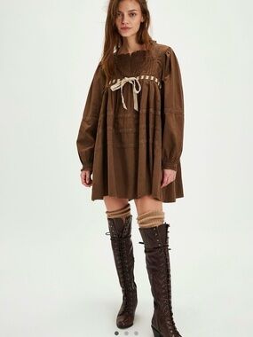 Free People Tea Time Mini Dress Small